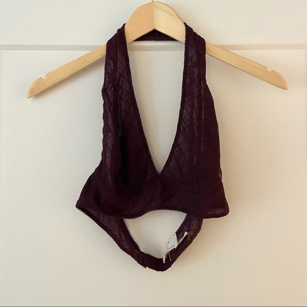 Urban Outfitters Mesh Halter Bralette